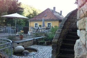 Outdoor dining - Apartment with 1 bedroom (Bad Schandau)