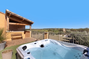 Terrace/patio - Apartment 'La Baccara' with Wi-Fi and Air Conditioning (Paulhan)