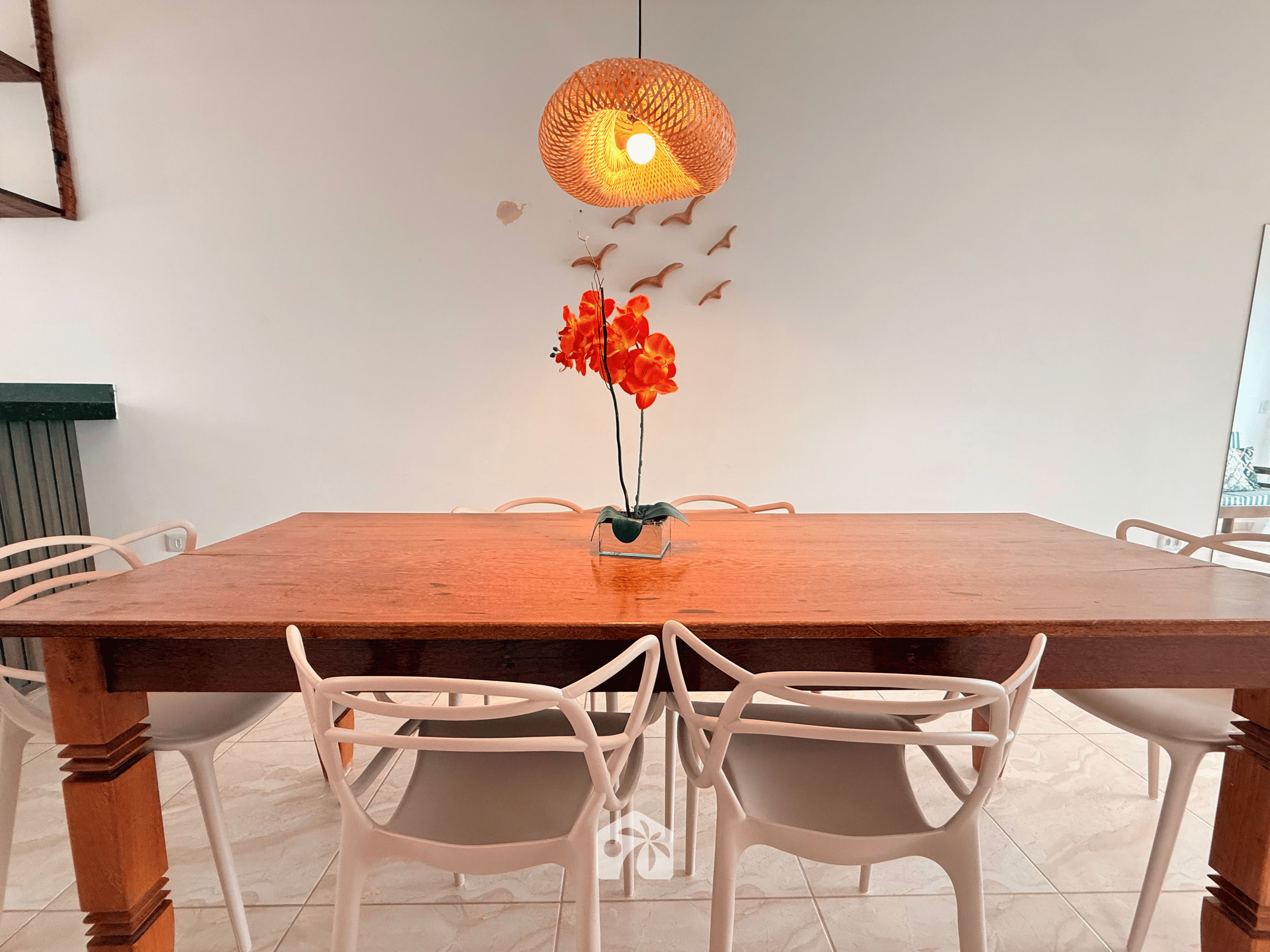 Familienapartment, Veranda, Strandblick | Speisen