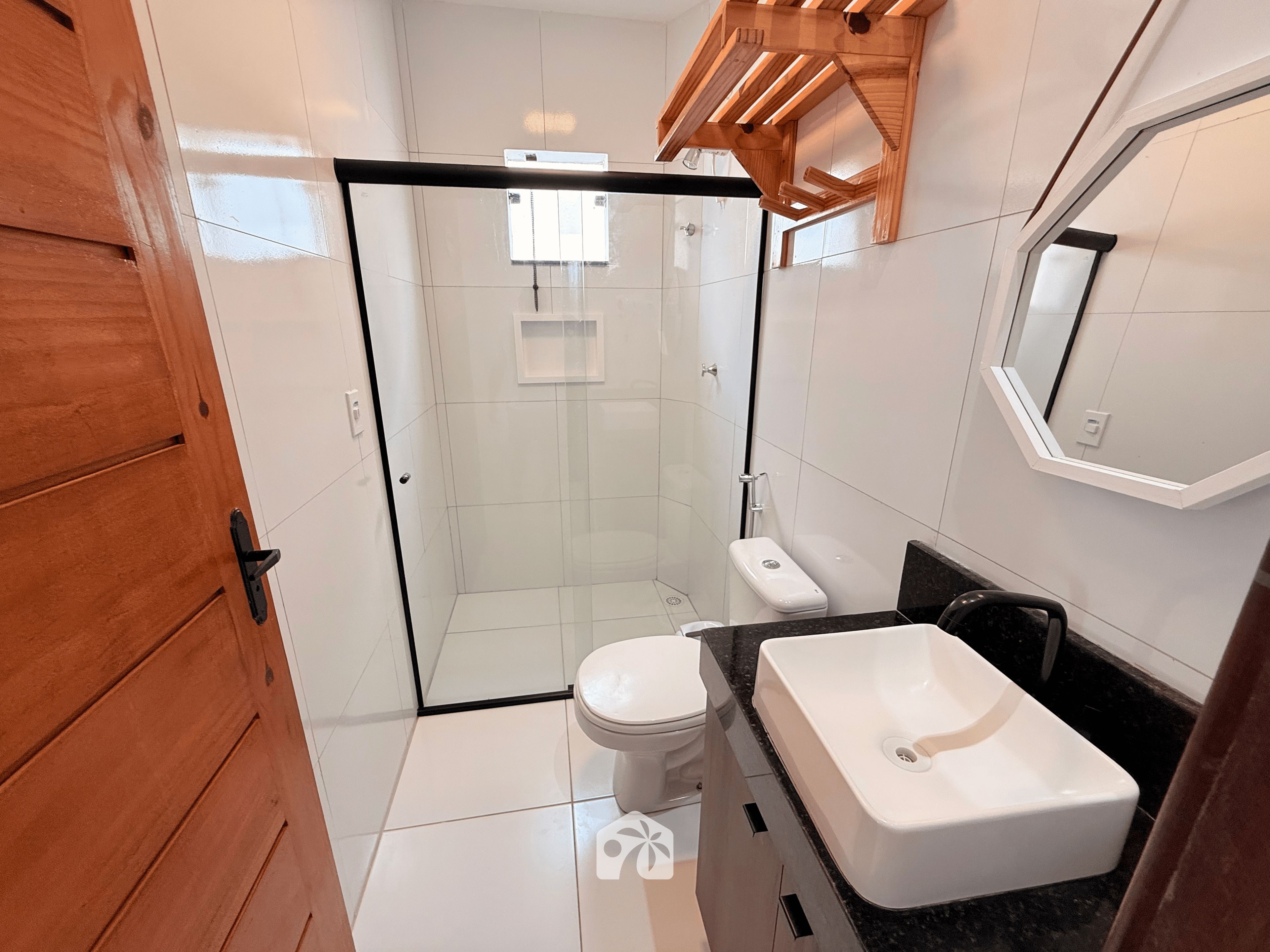 Familienapartment, Veranda, Strandblick | Badezimmer