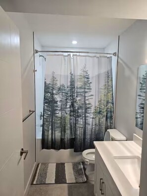 Toalhas de banho, sabonete, papel higiênico 