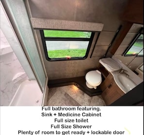 Bathroom - Luxury Mercedes 25 Foot RV w/ Full Bathroom + WiF/TV close to the Poconos (Blairstown)