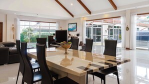 Villa, 4 Bedrooms, Patio, Pool View | Dining - The One Villa  (Mueang)