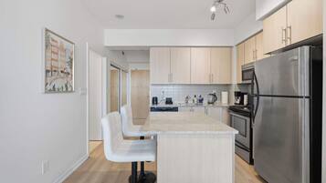 Fully equipped kitchen with everything needed for easy home cooking.
