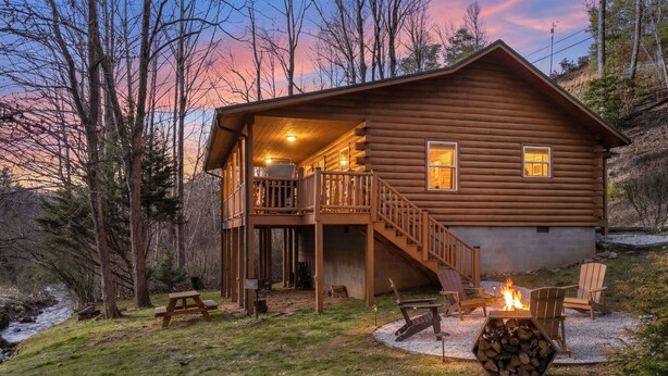 Unclassified image, 1 of 39, button - 2-bedroom cabin on creek with hot tub in charming Bryson City - World's Inn (Bryson City)