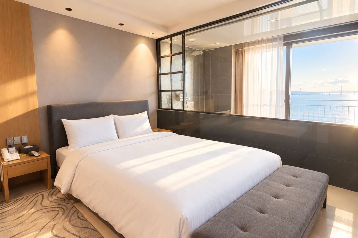 Romantic Double Room, Balcony, Ocean View | Blackout drapes, WiFi (free)