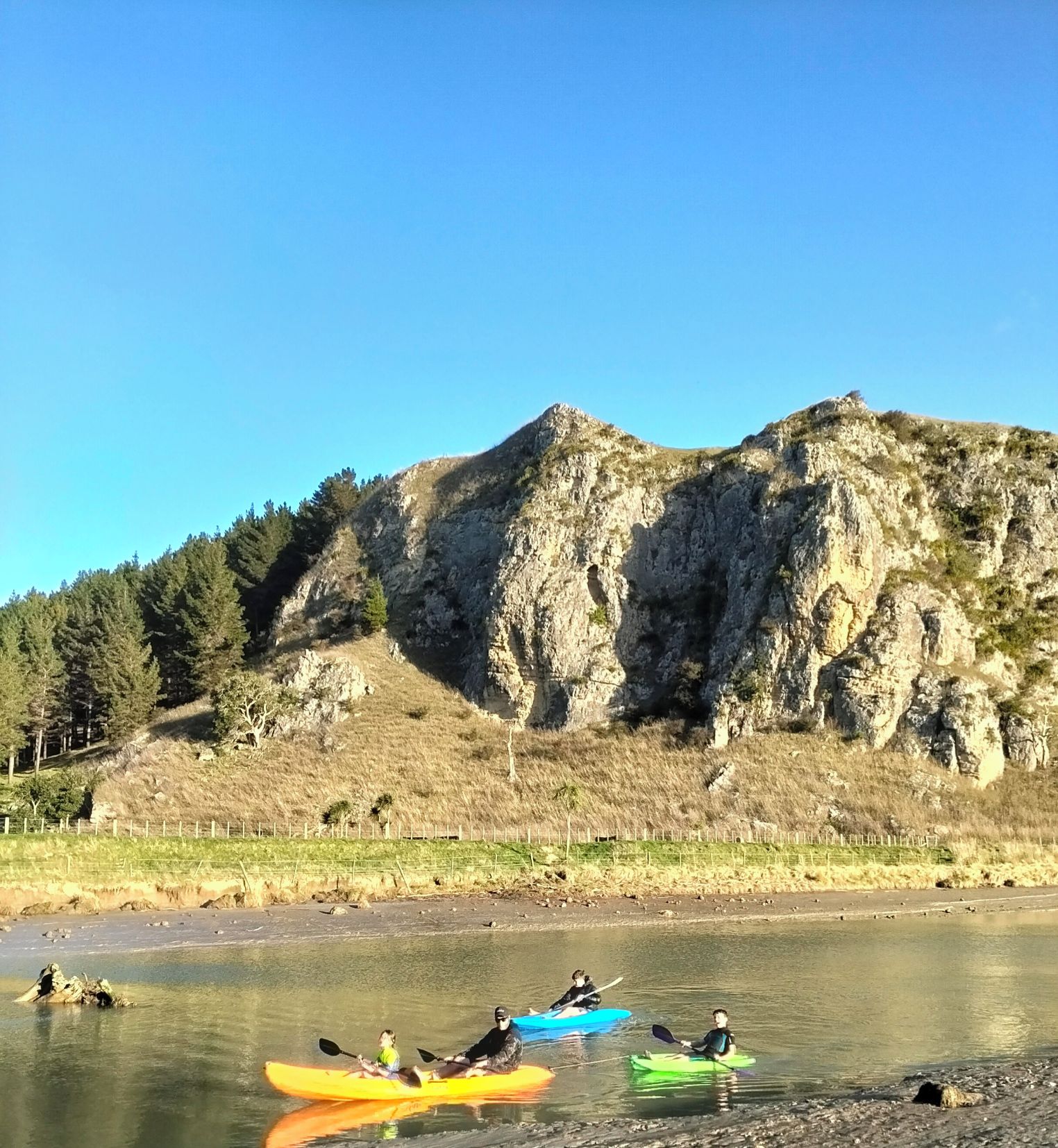 Kayaking on the estuary 