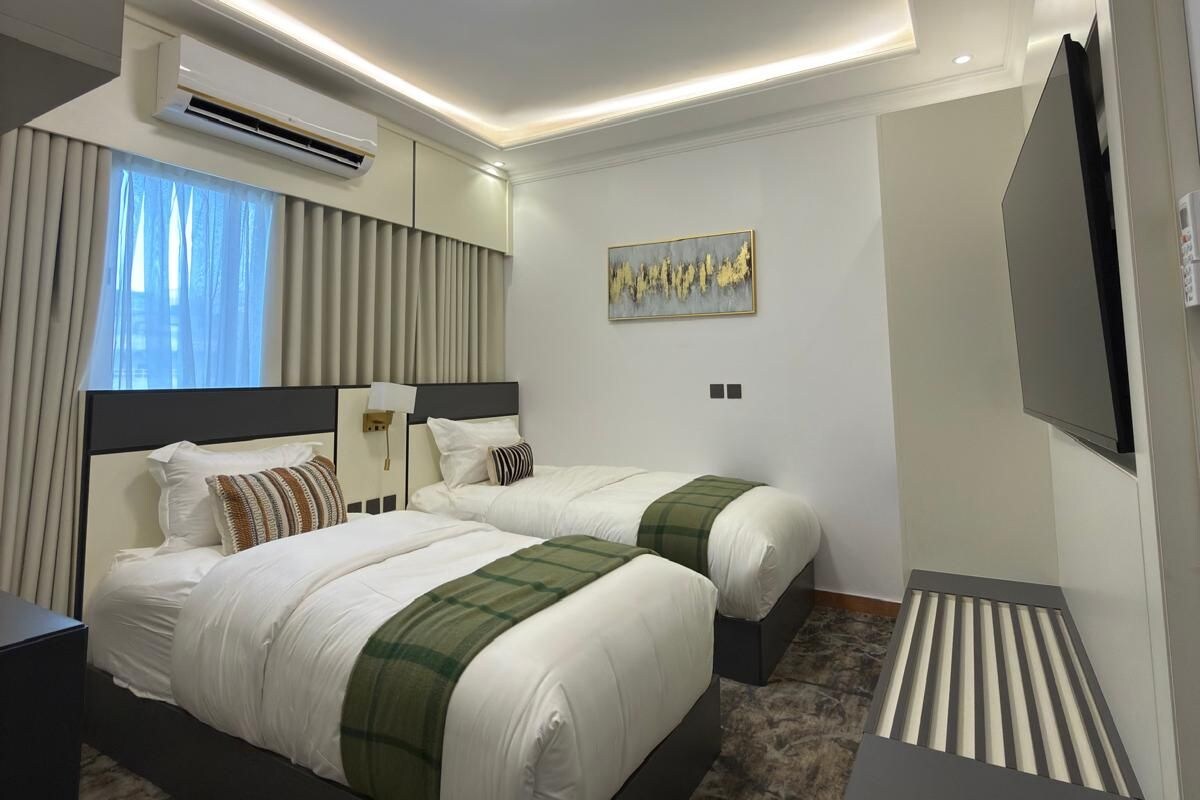 Estúdio conforto, 2 camas de solteiro | Roupas de cama premium, cofres nos quartos, Wi-Fi de cortesia