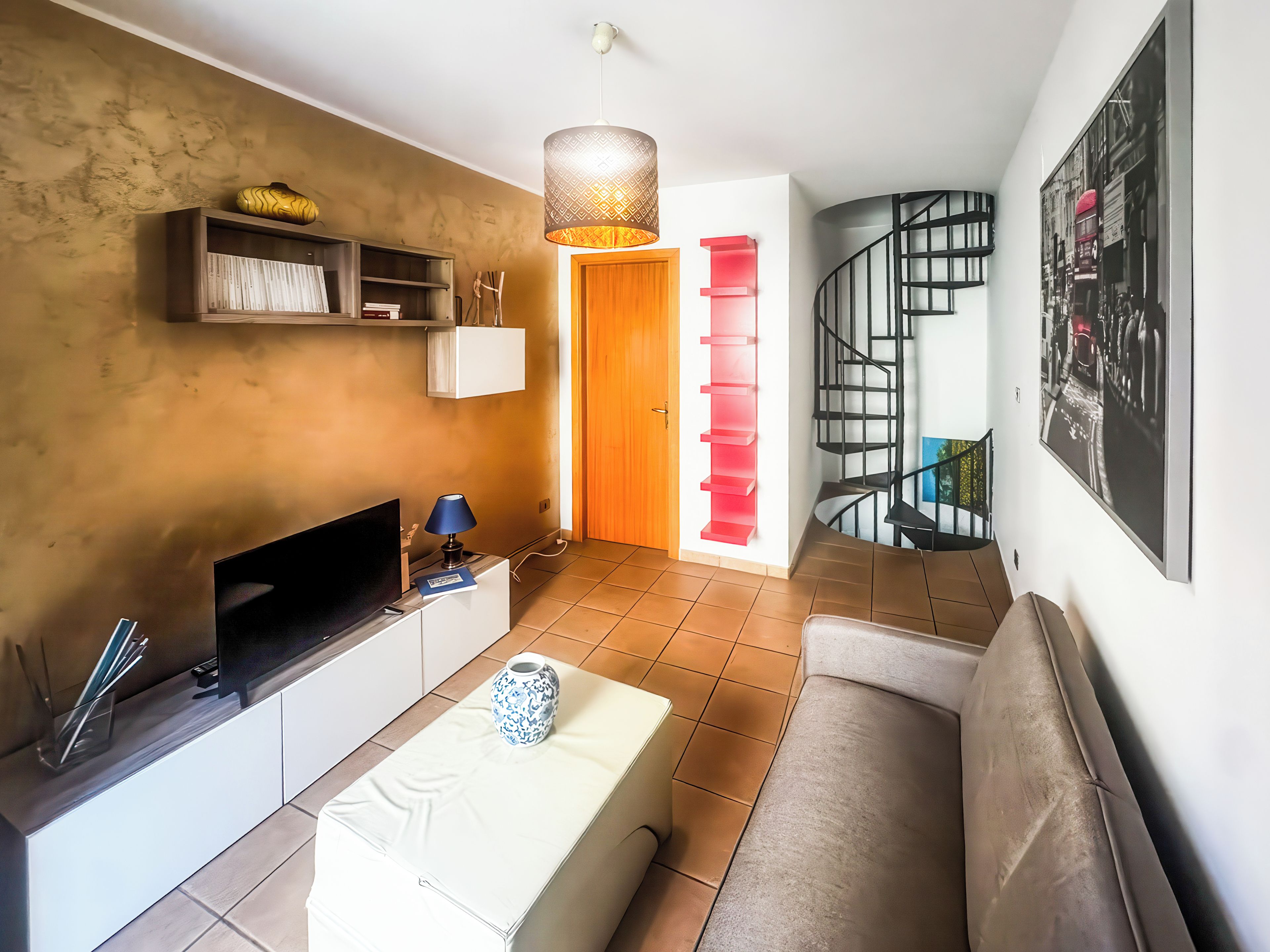 Departamento, balcón, vista a la ciudad