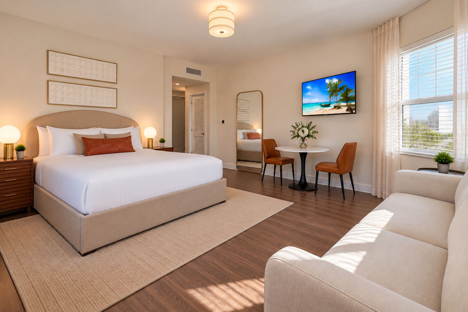 Miami Miami Beach Studio King + Sleeper Bedroom