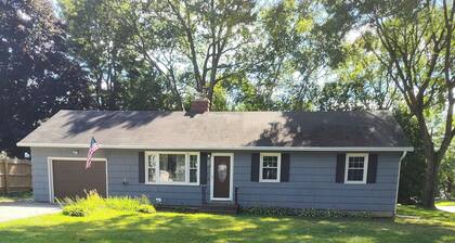3-bedroom house on corner lot with fireplace and garage