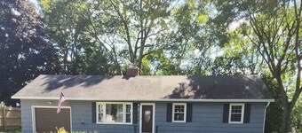 3-bedroom house on corner lot with fireplace and garage