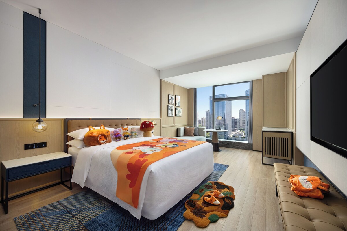 Quarto família, 1 cama King | Wi-Fi de cortesia