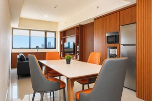 Dining room - Serene 3Br With Working Room At Apartment Meikarta District 1 (Cikarang)