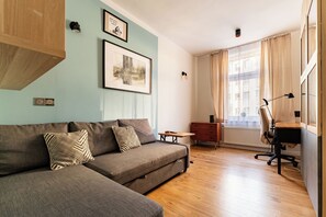 Living area - Waryńskiego Harmony Apartment (Gdańsk)