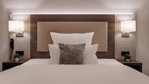 A hotel room with a large bed, two bedside lamps, a telephone, and a small plant on each nightstand. - Hotel Newton Ludwigshafen (Ludwigshafen)