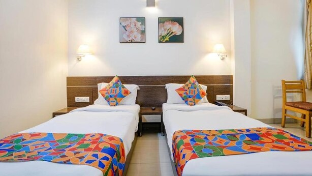 Deluxe Double or Twin Room | In-room safe, desk, laptop workspace, WiFi (free) - Gandharva Residency Swargate (PUNE)
