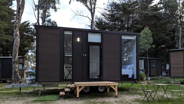 Unclassified image, 1 of 15, button - Cozy Tiny House with BBQ Area and Nature Views in Dadswells Bridge, Australia (Dadswells Bridge)