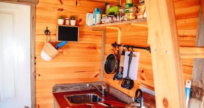 Off Grid Tiny House Glamping on a Victoria Horse Farm