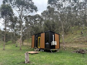 Unclassified image, 4 of 28, button - Off-Grid Tiny House with Cozy Firepit Retreat in Steiglitz, Australia (Steiglitz)