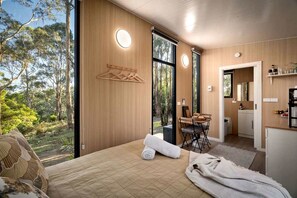 Unclassified image, 5 of 23, button - Secluded Tiny Home with Outdoor Spa & National Park Views near Churchill, Yinnar South Vic (Boolarra)