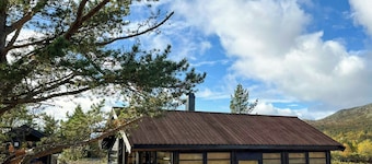 Cabin with mountain hikes and fire pit