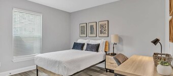 Modern, Pet-Friendly 3BR w/Patio & Backyard Firepit | Near Greenville | Sleeps 6