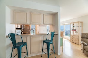 Kitchen - At Last - Scrimshaw II Oceanfront, MP 7, 3 Bedrooms, Flex Stays Off Season (Kill Devil Hills)