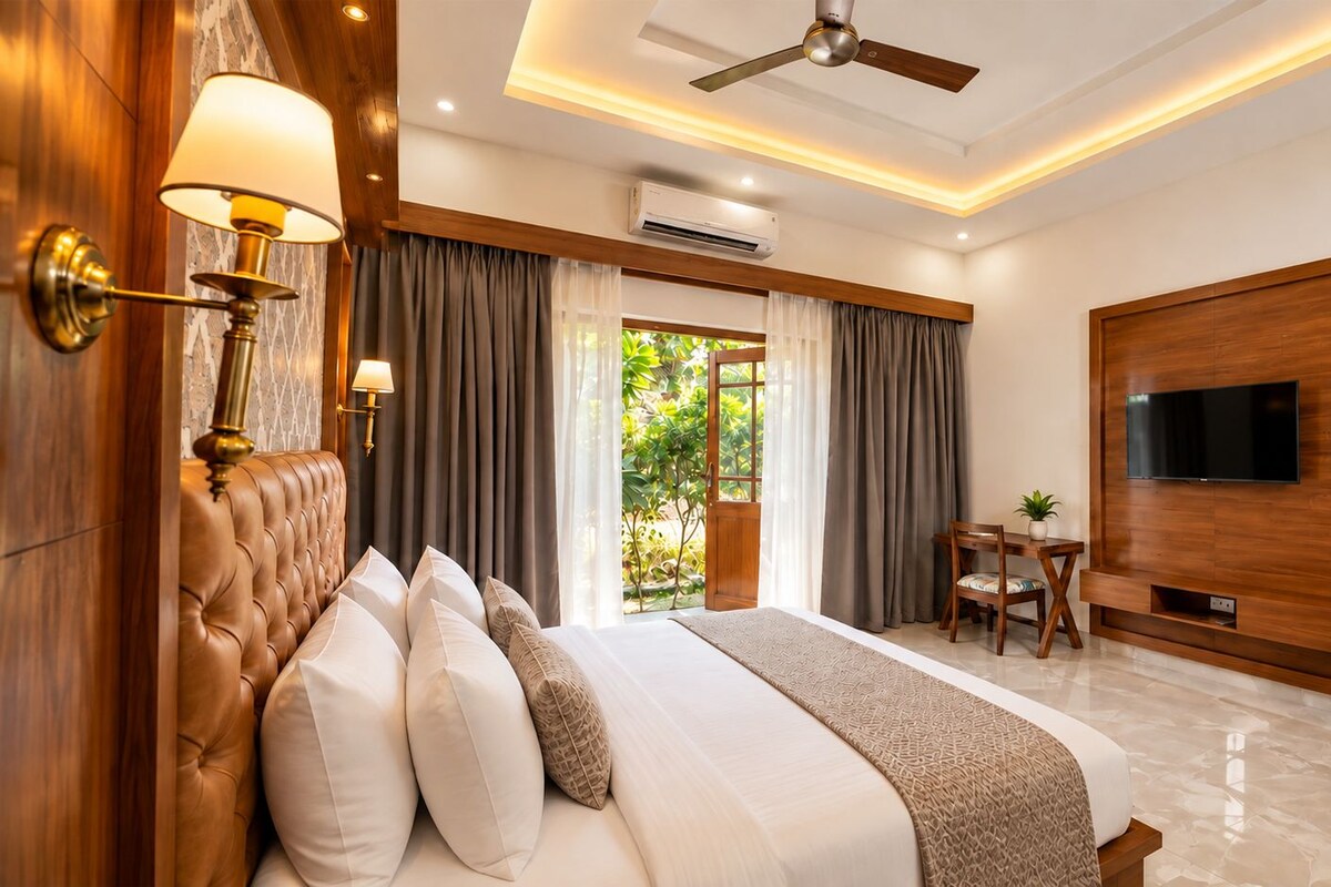 Deluxe Double Room, Balcony, Garden View