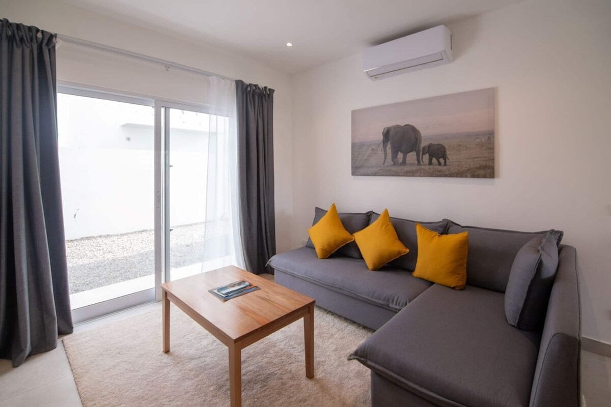 Deluxe-lejlighed - 2 soveværelser - aircondition - udsigt til pool | Opholdsområde