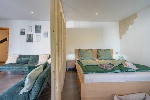 Apartment “Auszeit an den Externsteinen” with Pool, Terrace & Wi-Fi