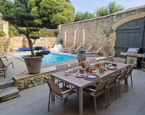 Livia's House. An 18th-century village farmhouse between Uzès and Nîmes.