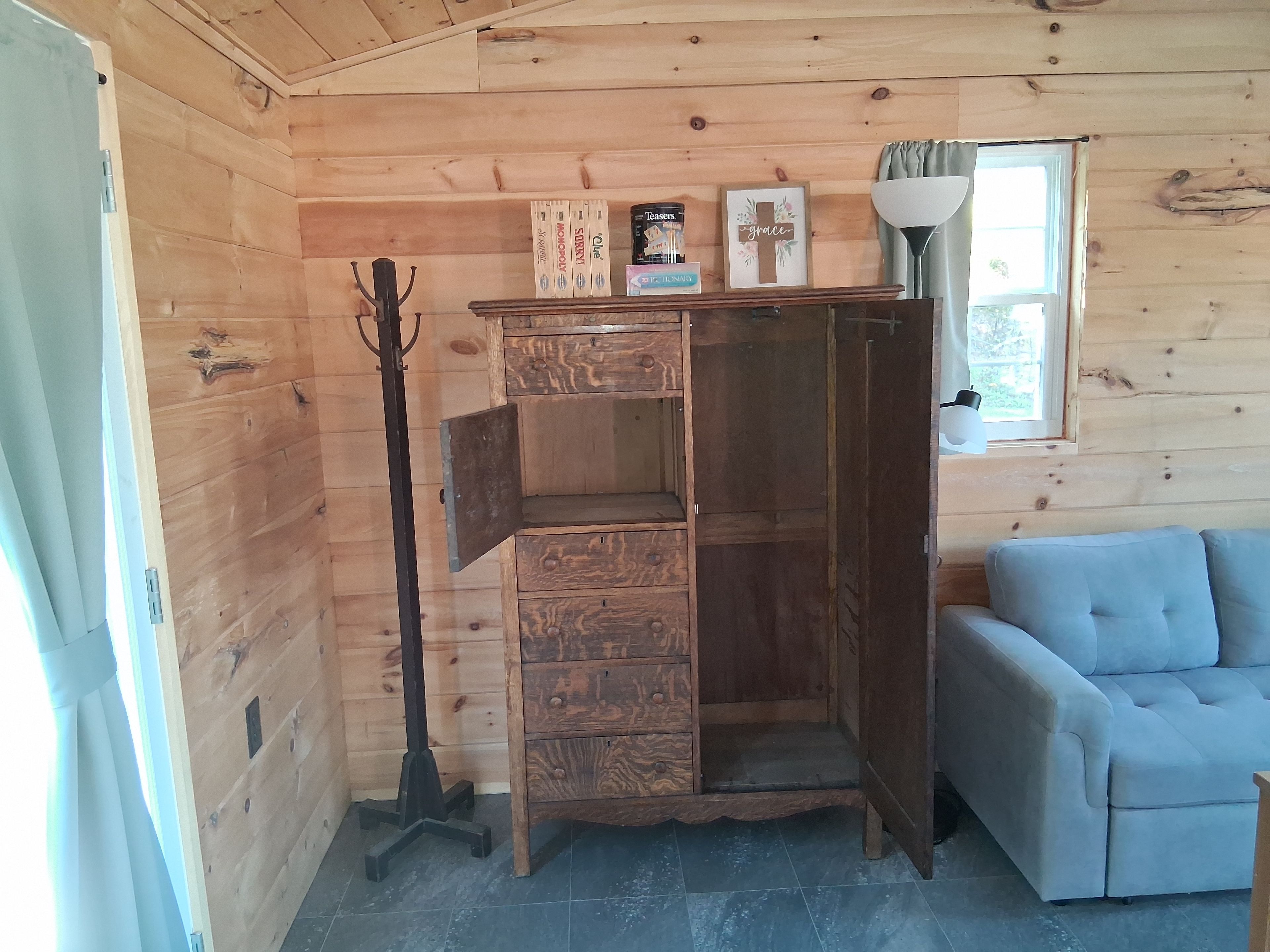Wardrobe space. 