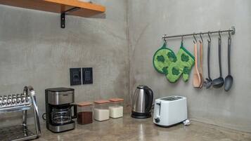 Kitchen counter with small appliances