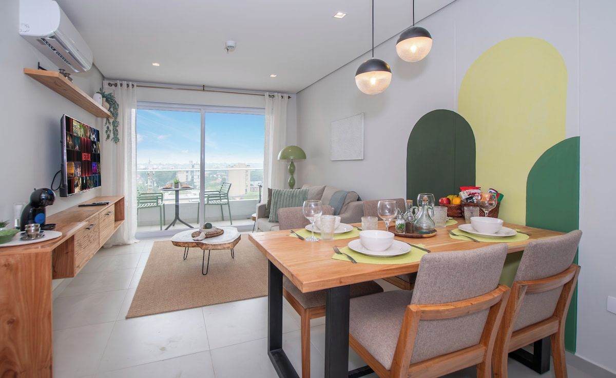 Living and dining open-plan area