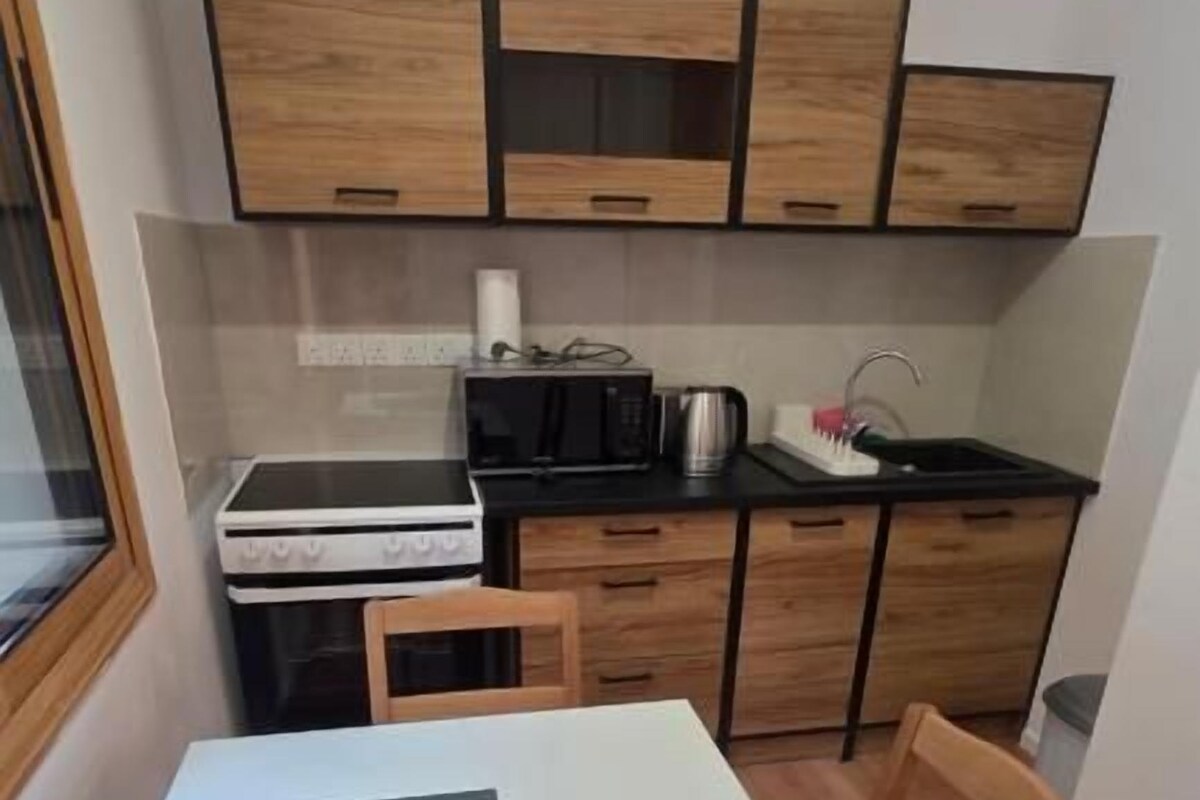 Studio, ban công, quang cảnh núi | Bếp riêng