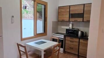Studio, Balcony, Mountain View | Private kitchen