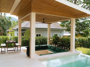 Pool - Banyan Cove: 2 Story Saltwater Pool Villa & Sunken Lounge (Wat Madeau wan)