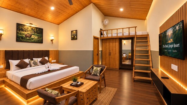 Triple Room, Balcony, Garden View - The Dhela Jungle Resort (Dhela)