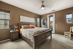K0510 - Primary bedroom/balcony door - Spanish Walk Villa - Palm Desert close to Acrisure (Palm Desert)