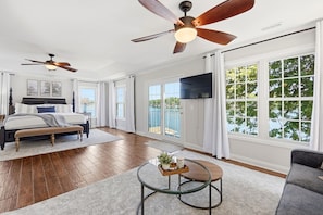 This isn’t just a bedroom—it’s your own lake-view retreat with plenty of room to spread out. - Lakefront retreat with dock, kayaks & firepit (Albemarle)