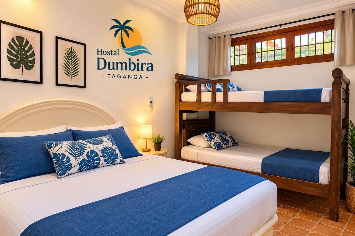 Quarto quádruplo, varanda, vista para a praia | Wi-Fi de cortesia