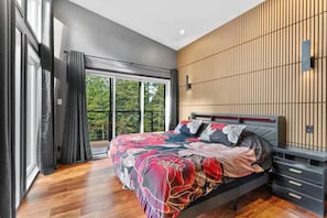 Chambre des maîtres - Pool, Spa & Nature - Chalet Volcano (Notre-Dame-de-la-Merci)