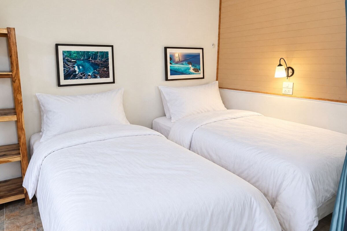 Habitación familiar, balcón, vistas al jardín | Wifi gratis