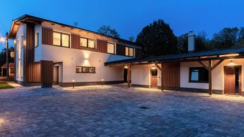 Front of property - evening/night