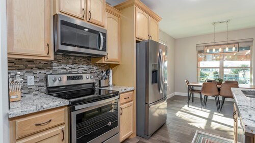 South Padre Golf Community Home with a Backyard Paradise