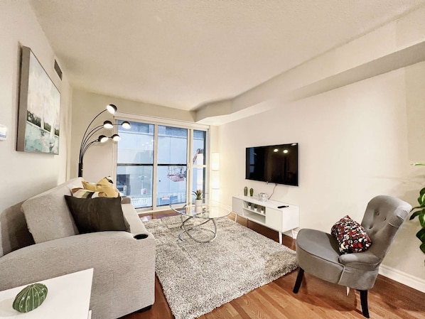 Unclassified image, 1 of 39, button - RivetStays | The Icon Premium Suite - 1 Bedroom + Den Condo (Toronto)