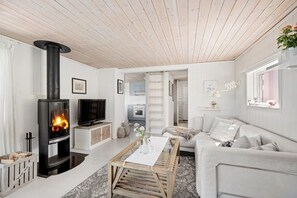 Living area - Seaside Cabin with Fjord Views, Kayak & Boat Berth (Rogaland)
