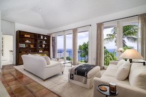 Living area - Bellevue Estate- 6BR New remodel w/Restoration Hardware & Tennis (St. Thomas)