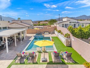 Pool - Desert Home Oasis with Pool, Spa, Game Room & Mountain View (Desert Hot Springs)